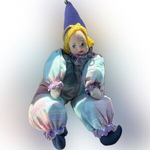 Vintage Clown Doll Handcrafted